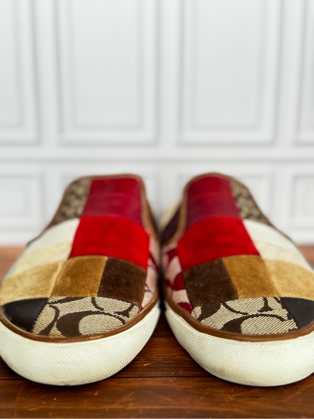 Rare Coach suede leather canvas Mules - Picture 7 of 7
